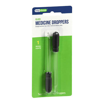Ezy-Dose Glass Droppers Straight And Bent Tips 1 each By Apo