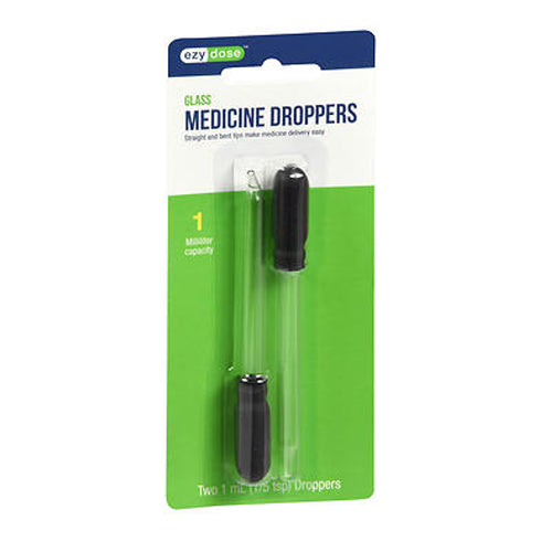 Ezy-Dose Glass Droppers Straight And Bent Tips 1 each By Apo