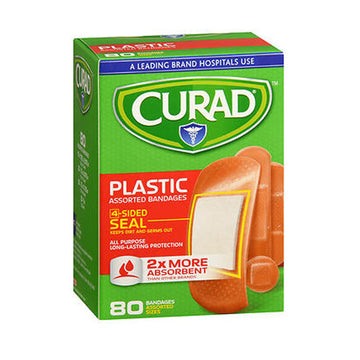 Curad Plastic Bandages Assorted Sizes 80 Each By Curad