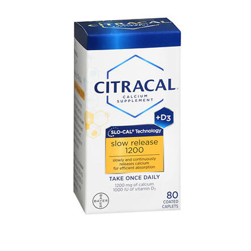 Citracal Calcium Plus D Slow Release 1200 80 tabs By Citraca