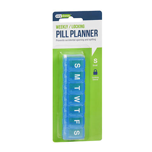 Ezy-Dose 7-Day Locking Pill Reminder Small 1 each By Ezy Dos