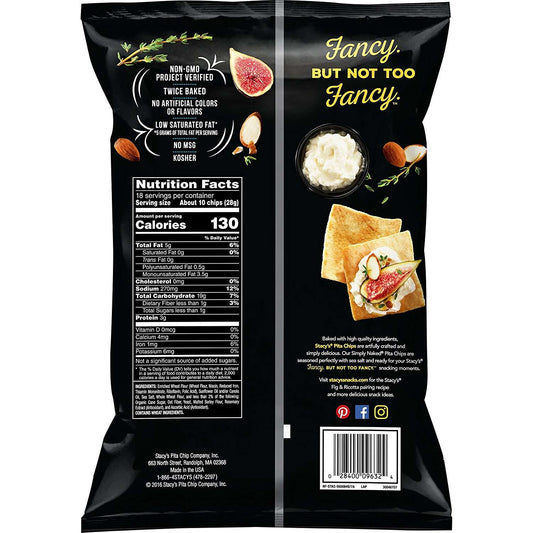 Stacy's Pita Chips, Simply Naked, Party Size