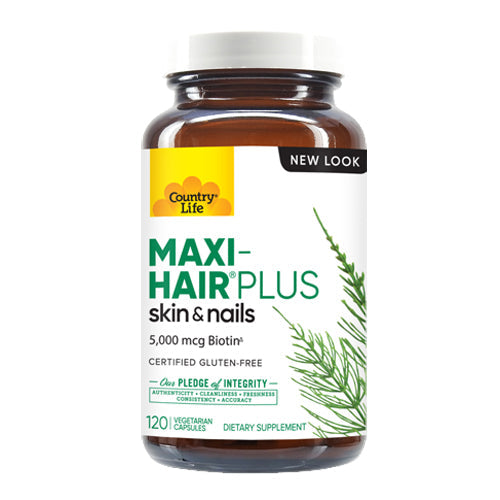 Maxi Hair Plus Biotin 120 Veg Caps By Country Life