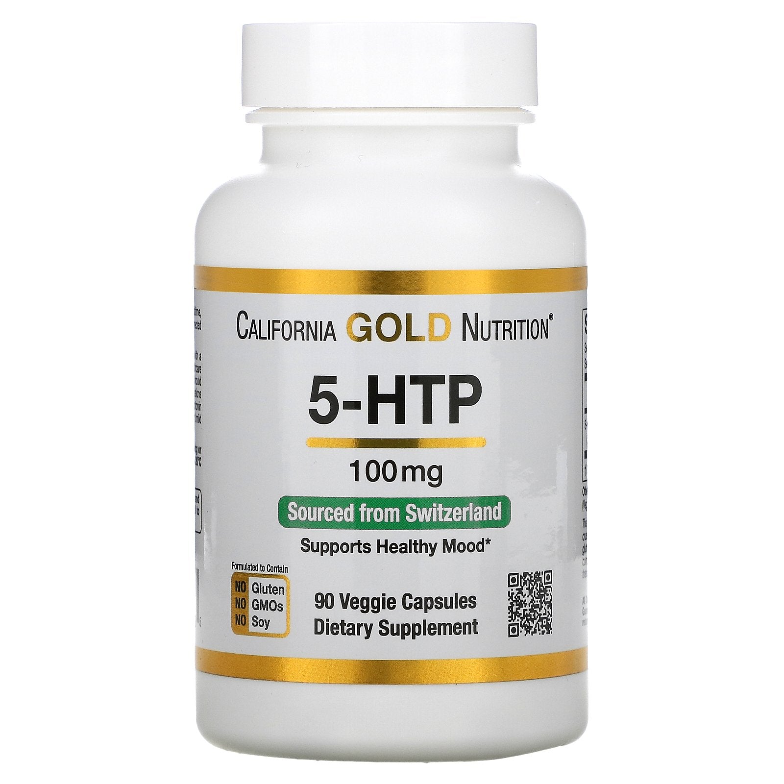 California Gold Nutrition, 5-HTP, Mood Support, Griffonia Simplicifolia Extract from Switzerland