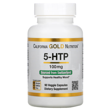 California Gold Nutrition, 5-HTP, Mood Support, Griffonia Simplicifolia Extract from Switzerland