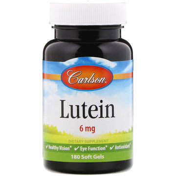 Carlson Labs, Lutein, 6 mg, Soft Gels