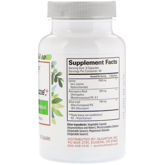 Quantum Health, Super Immune+, Vegetarian Power Formula Capsules