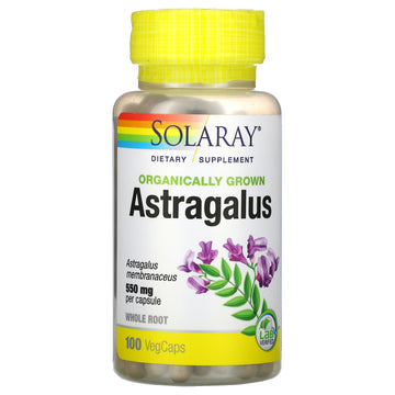 Solaray, Organically Grown Astragalus, 550 mg, VegCaps