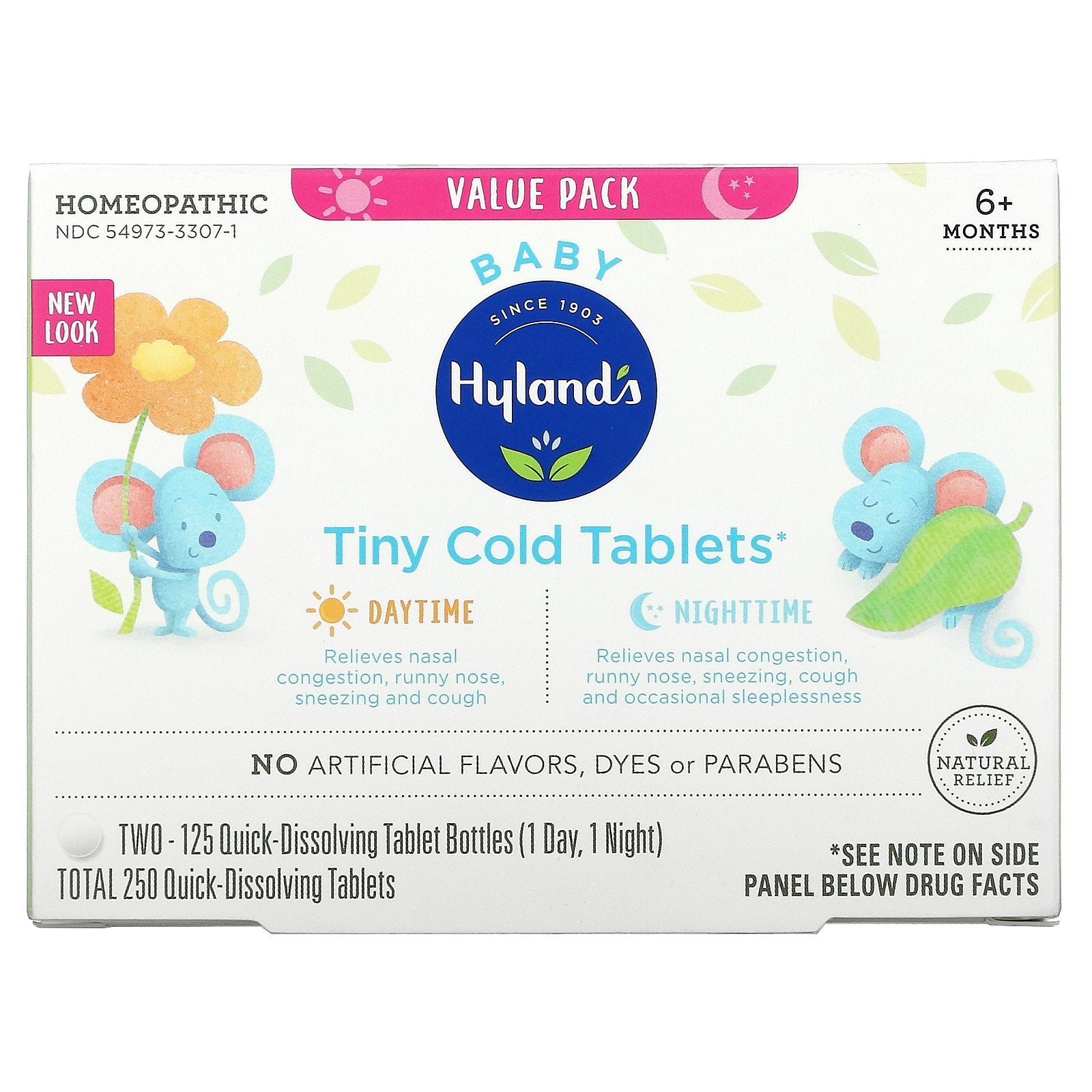 Hyland's, Baby, Tiny Cold Tablets, Daytime/Nighttime, 6+ Months