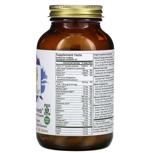 Pure Synergy, Vita-Min-Herb, Women'S Multivitamin,Tablets
