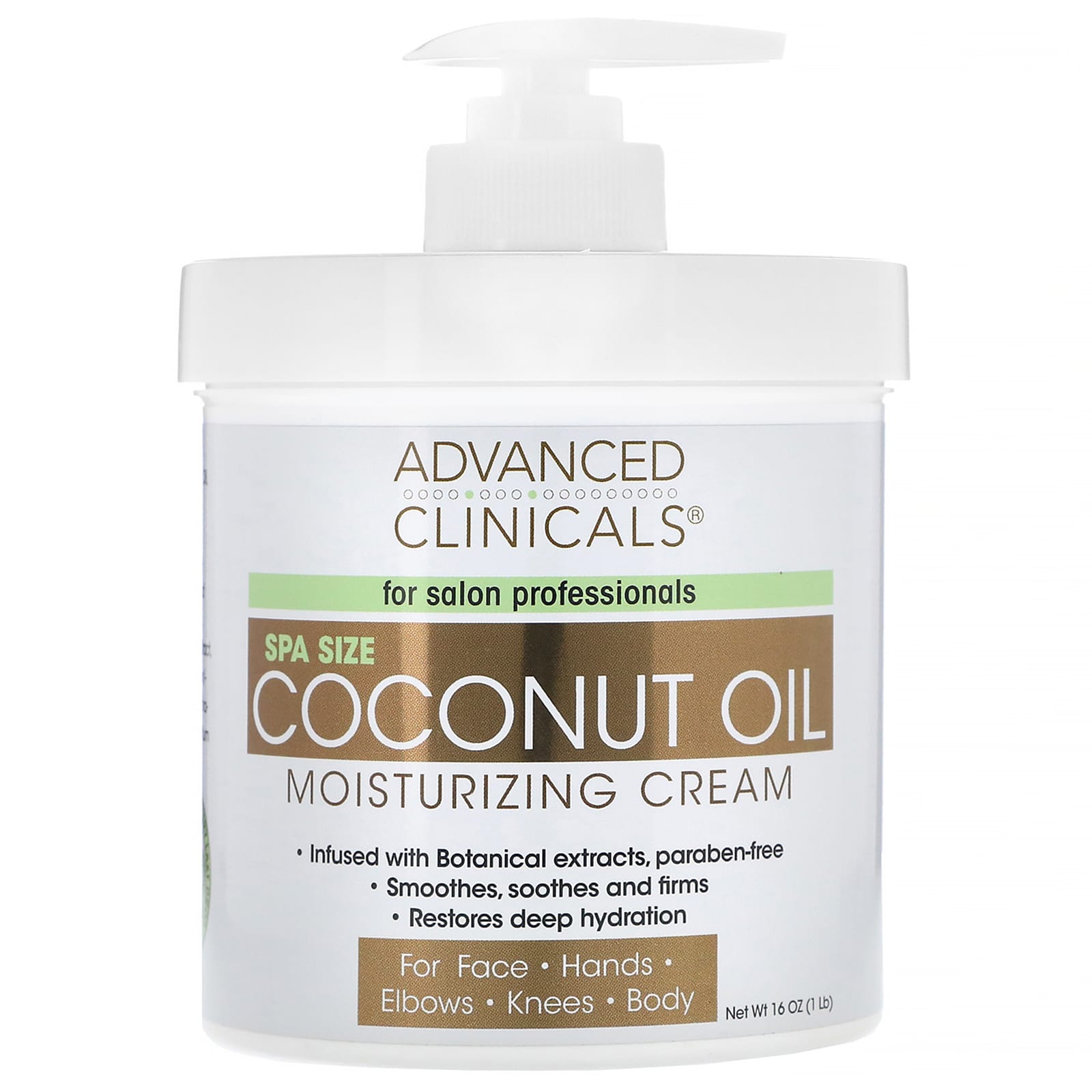 Advanced Clinicals, Coconut Oil Moisturizing Cream(454 g)