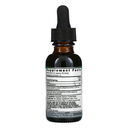 Nature's Answer, Dong Quai Root, Fluid Extract, Alcohol Free, 2,000 mg