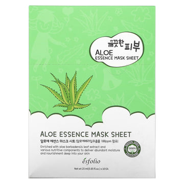Esfolio, Aloe Essence Beauty Mask Sheet, 0.85 fl oz (25 ml) Each