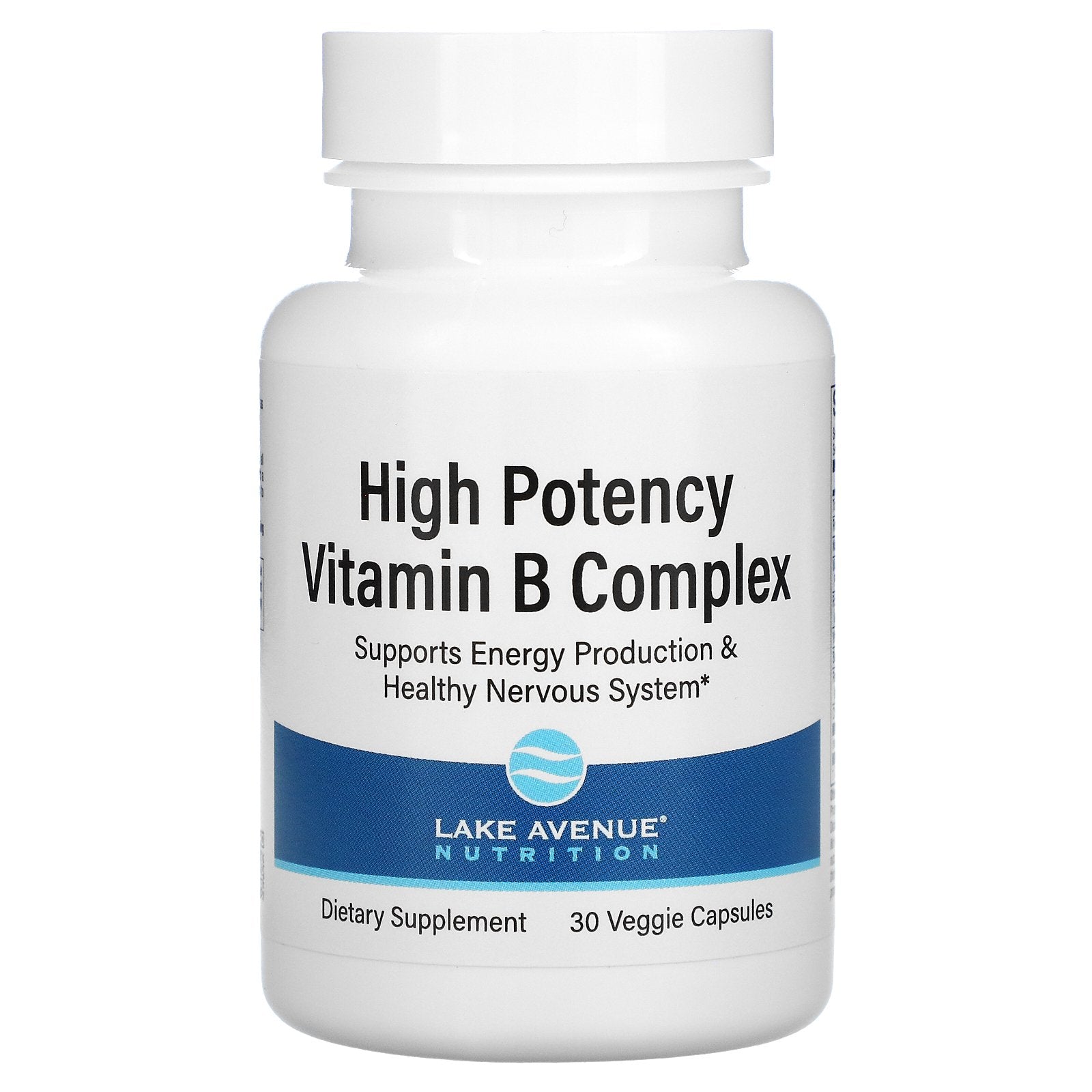 Lake Avenue Nutrition, High Potency Vitamin B Complex Veggie Capsules