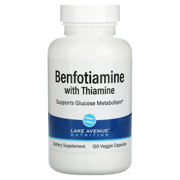 Lake Avenue Nutrition, Benfotiamine with Thiamine, 250 mg Veggie Capsules