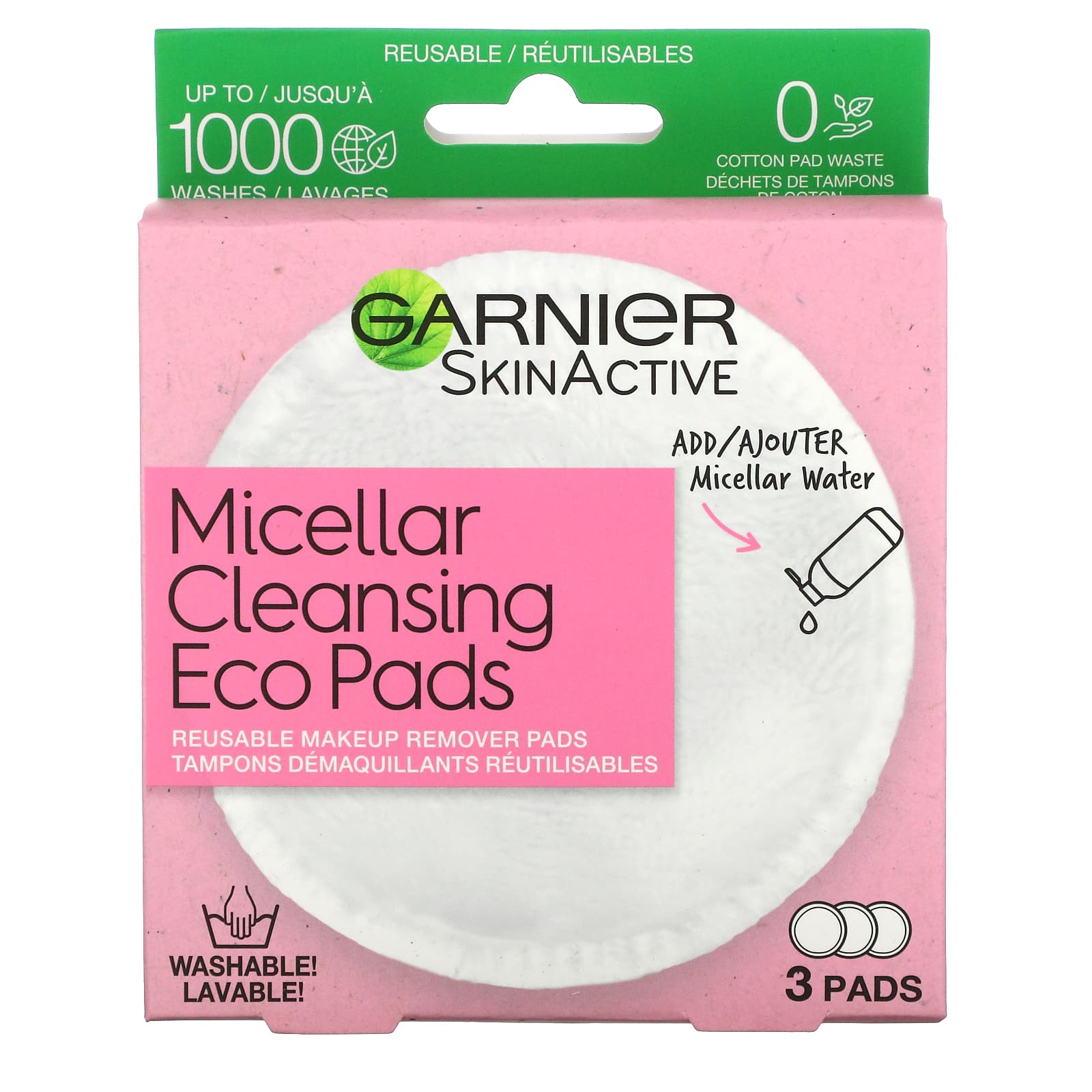 Garnier, SkinActive, Micellar Cleansing Eco Pads