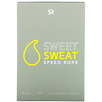 Sports Research, Sweet Sweat Speed Rope, Black