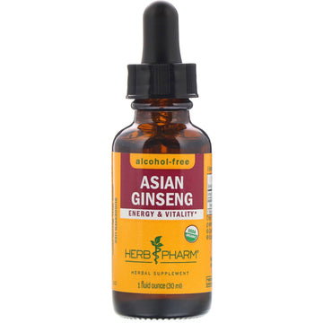 Herb Pharm, Asian Ginseng, Alcohol-Free,  (30 ml)