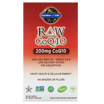 Garden Of Life, Raw Coq10, 200 Mg  Vegan Capsules