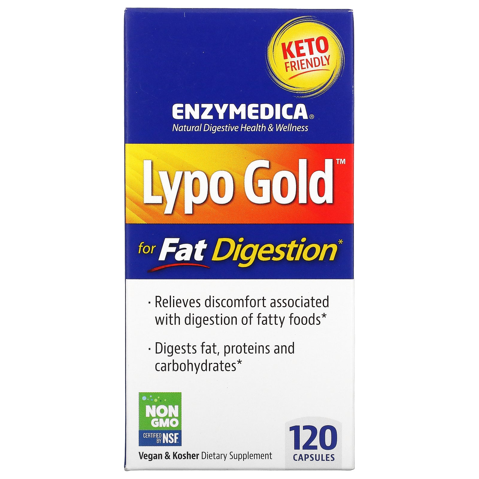 Enzymedica, Lypo Gold, For Fat Digestion Capsules