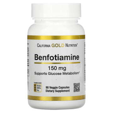 California Gold Nutrition, Benfotiamine, 150 mg Veggie Capsules