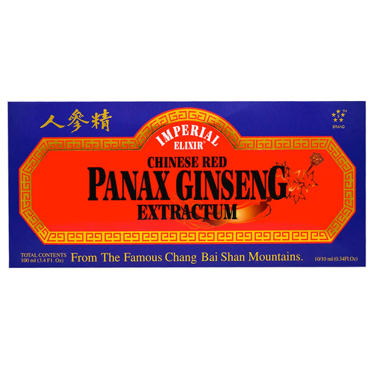 Imperial Elixir, Chinese Red Panax Ginseng Extractum,0.34 fl oz (10 ml) Each