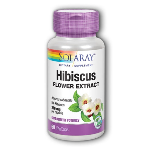 Hibiscus Flower Extract 60 Caps By Solaray