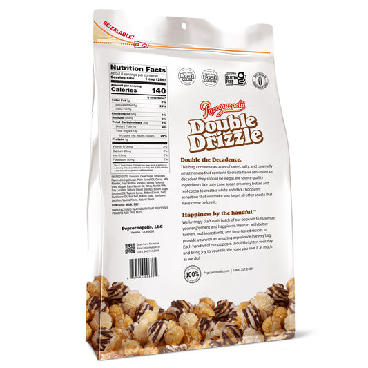 Popcornopolis Double Drizzle, Gourmet Popcorn