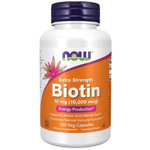 Biotin Extra Strength 120 Vcaps By Now Foods