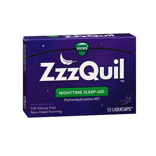 ZzzQuil Nighttime Sleep-Aid LiquiCaps 12 Caps By Procter & G