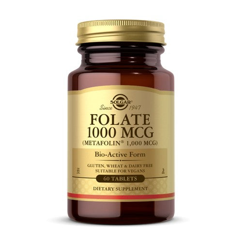 Folate (as Metafolin) 60 Tabs By Solgar