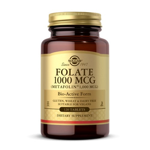 Folate (as Metafolin) 120 Tabs By Solgar