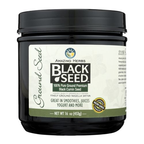 Black Seed Ground 16 oz By Amazing Herbs