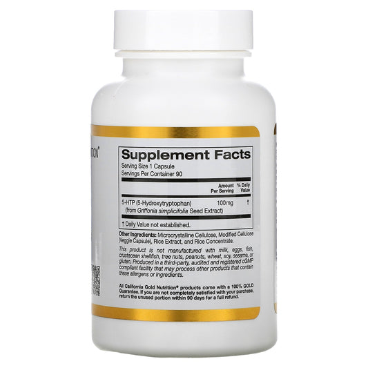 California Gold Nutrition, 5-HTP, Mood Support, Griffonia Simplicifolia Extract from Switzerland