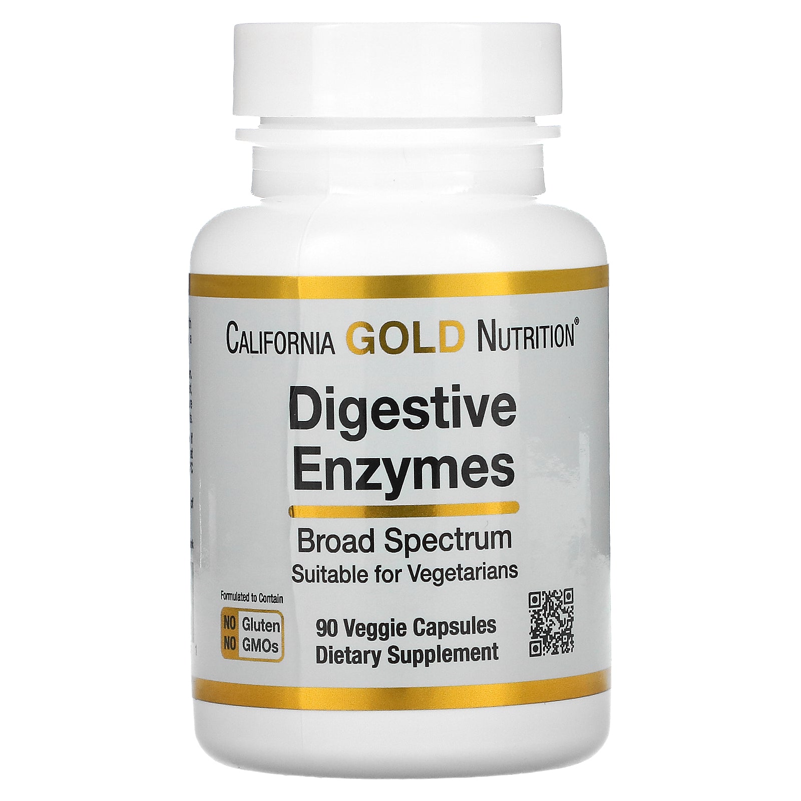 California Gold Nutrition, Digestive Enzymes, Broad Spectrum Veggie Capsules