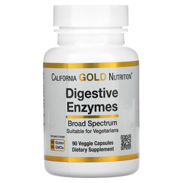 California Gold Nutrition, Digestive Enzymes, Broad Spectrum Veggie Capsules