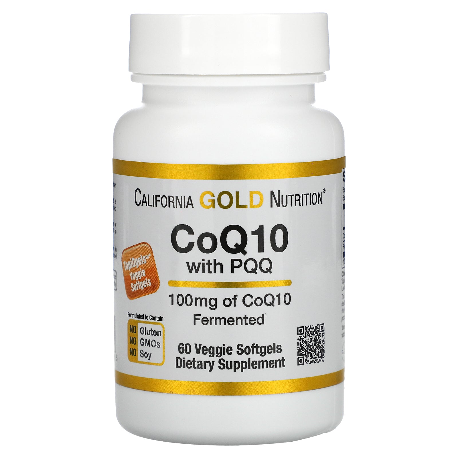 California Gold Nutrition, CoQ10 with PQQ, 100 mg Veggie Softgels