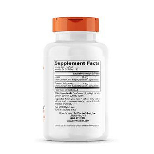 Lutein with Lutemax 180 Softgels By Doctors Best