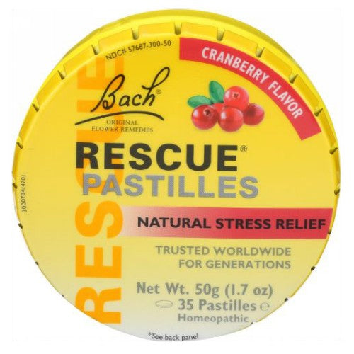 Rescue Pastilles Tin Cranberry 1.7 Oz By Bach Flower Remedie