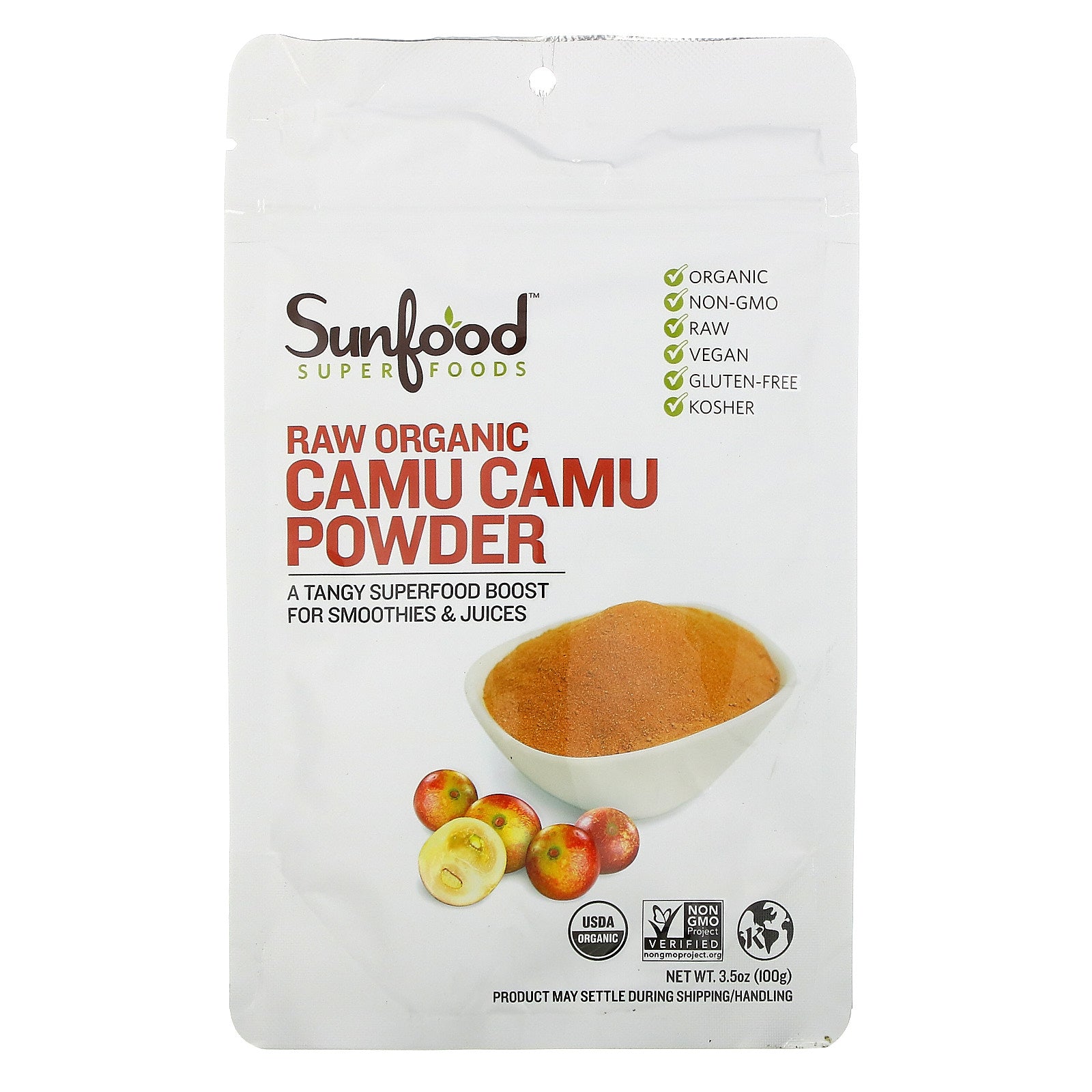 Sunfood, Raw Organic Camu Camu Powder (100 g)