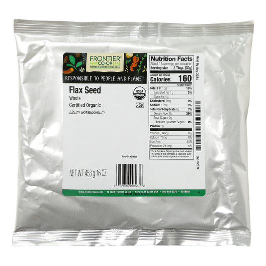 Frontier Co-op, Organic Whole Flax Seed