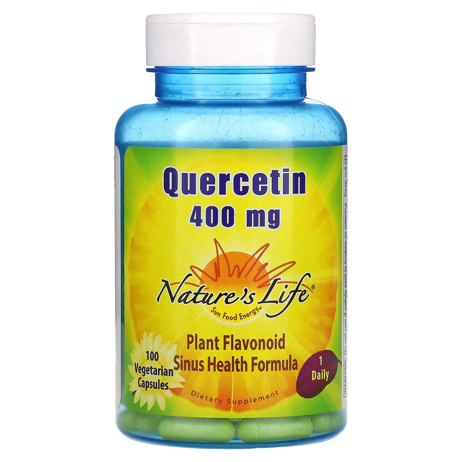 Nature'S Life, Quercetin, 400 Mg, 100 Vegetarian Capsules