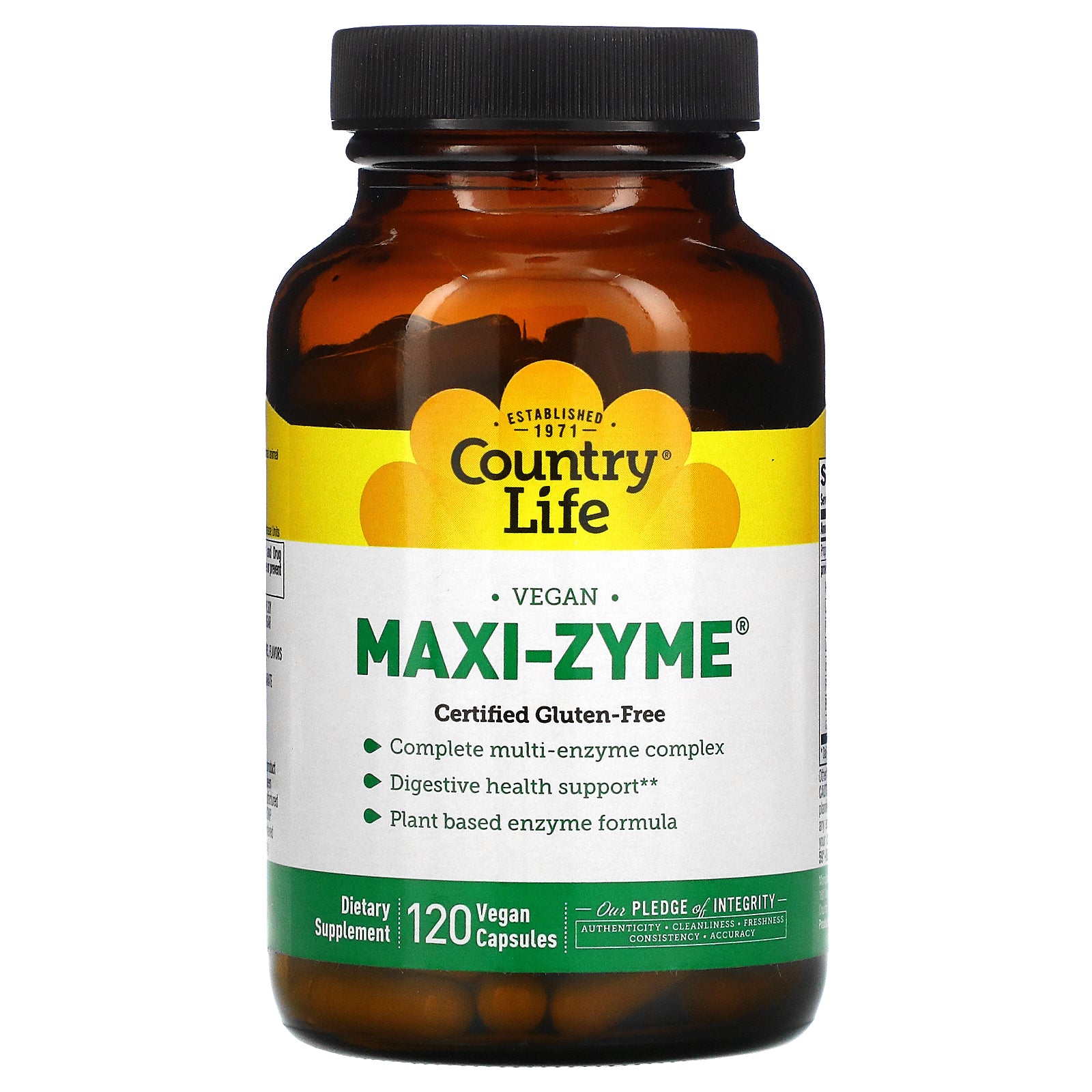 Country Life, Maxi-Zyme Vegan Capsules