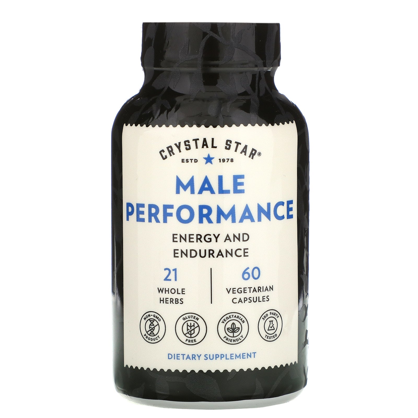 Crystal Star, Male Performance,  Vegetarian Capsules
