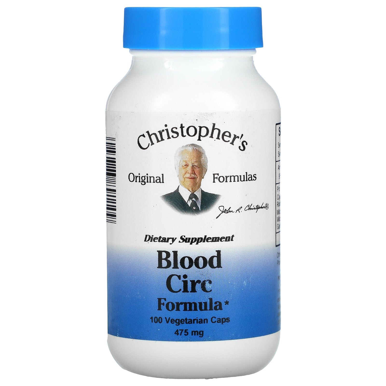 Christopher's Original Formulas, Blood Circulation Formula, 475 mg, Vegetarian Caps