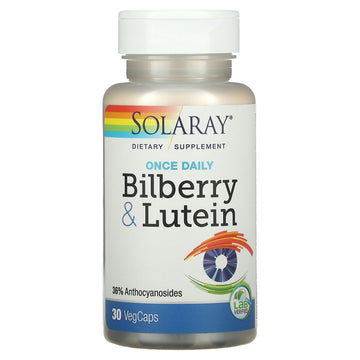 Solaray, Once Daily Bilberry & Lutein, VegCaps