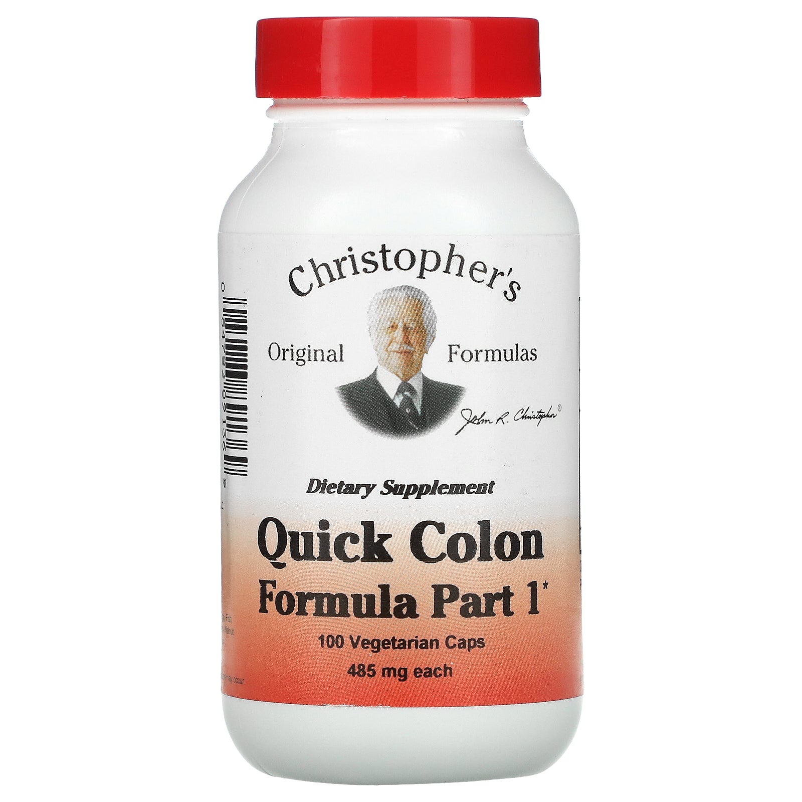 Christopher's Original Formulas, Quick Colon Formula, Part 1, 485 mg Vegetarian Caps