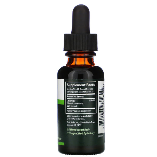 Gaia Herbs, Cat's Claw Bark (30 ml)