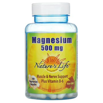 Nature's Life, Magnesium, 500 mg Vegetarian Capsules