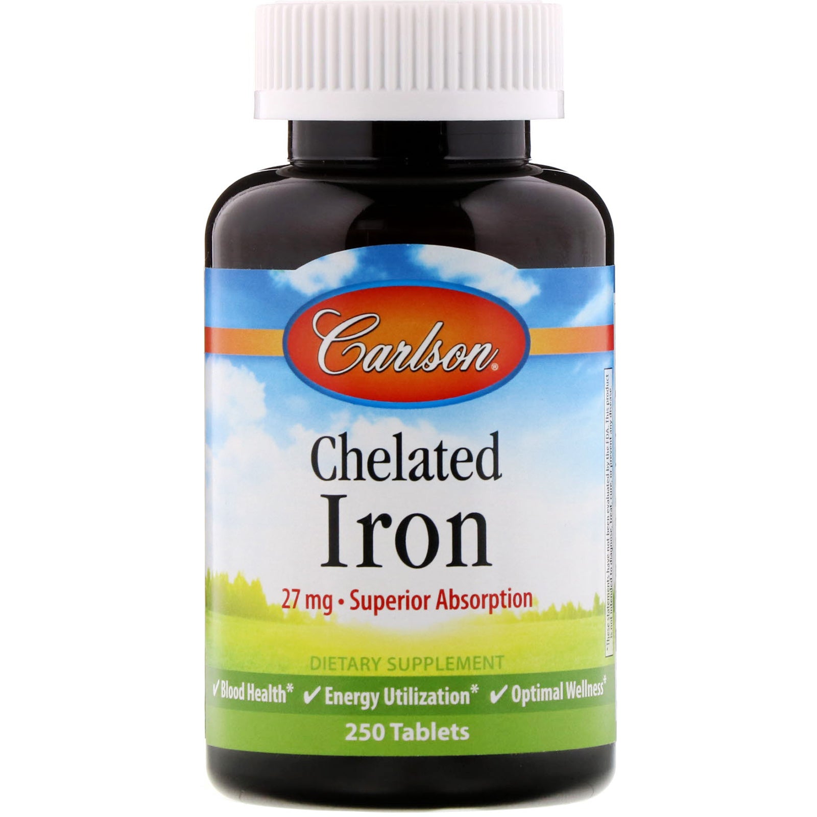 Carlson Labs, Chelated Iron, 27 mg